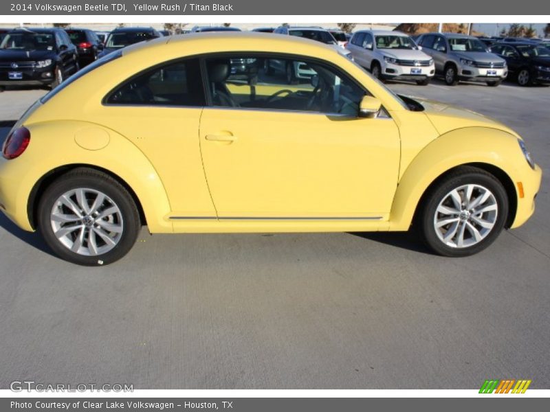Yellow Rush / Titan Black 2014 Volkswagen Beetle TDI