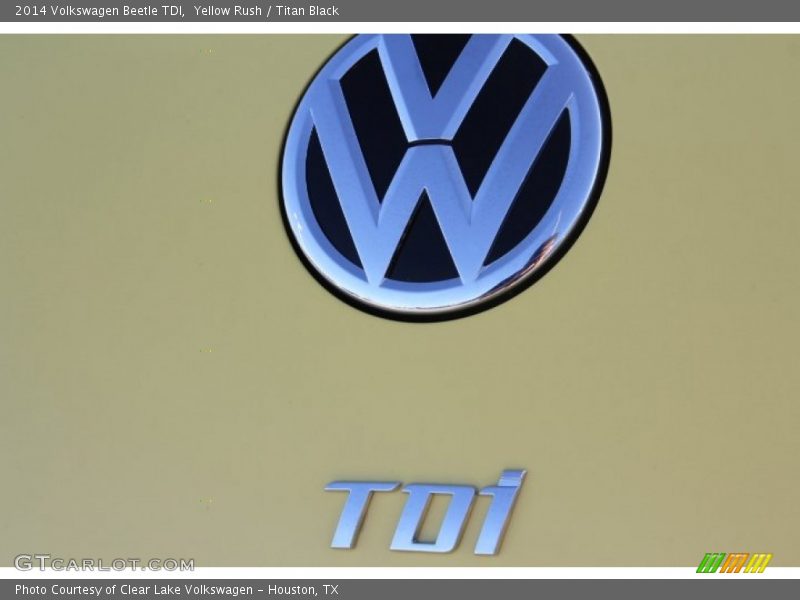 Yellow Rush / Titan Black 2014 Volkswagen Beetle TDI
