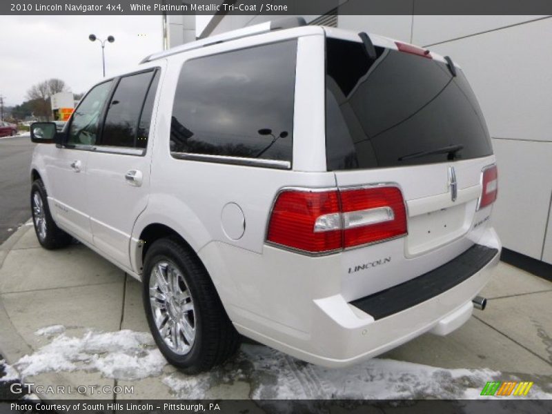 White Platinum Metallic Tri-Coat / Stone 2010 Lincoln Navigator 4x4