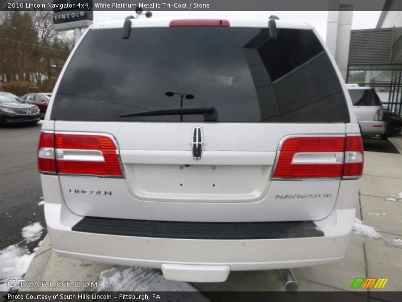 White Platinum Metallic Tri-Coat / Stone 2010 Lincoln Navigator 4x4