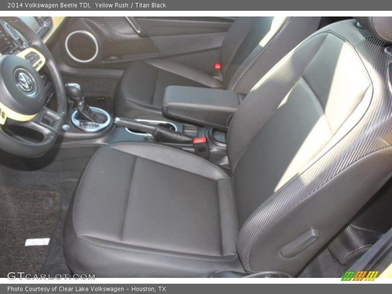 Yellow Rush / Titan Black 2014 Volkswagen Beetle TDI