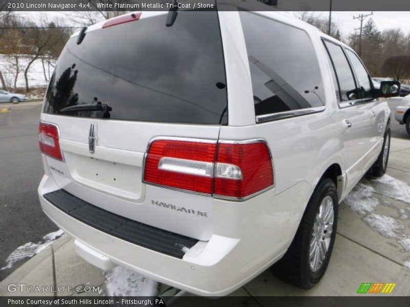 White Platinum Metallic Tri-Coat / Stone 2010 Lincoln Navigator 4x4