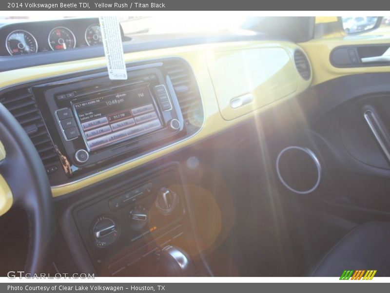 Yellow Rush / Titan Black 2014 Volkswagen Beetle TDI