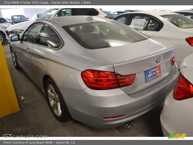 Glacier Silver Metallic / Black 2014 BMW 4 Series 428i Coupe