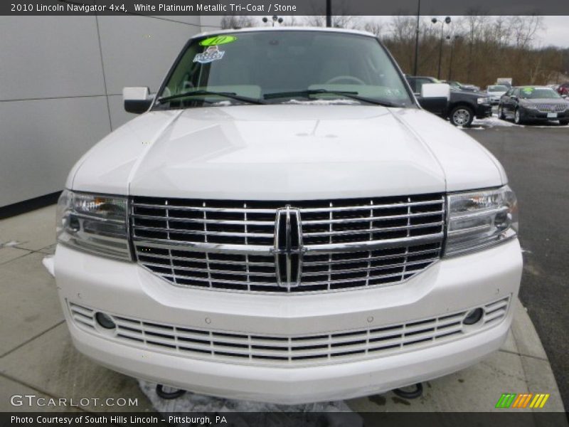 White Platinum Metallic Tri-Coat / Stone 2010 Lincoln Navigator 4x4