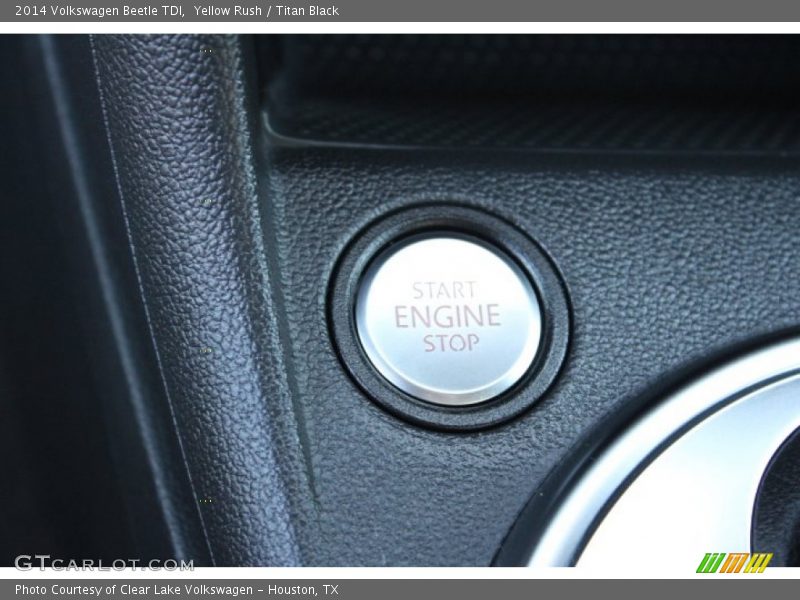 Yellow Rush / Titan Black 2014 Volkswagen Beetle TDI