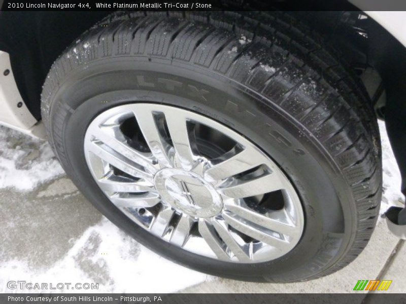White Platinum Metallic Tri-Coat / Stone 2010 Lincoln Navigator 4x4