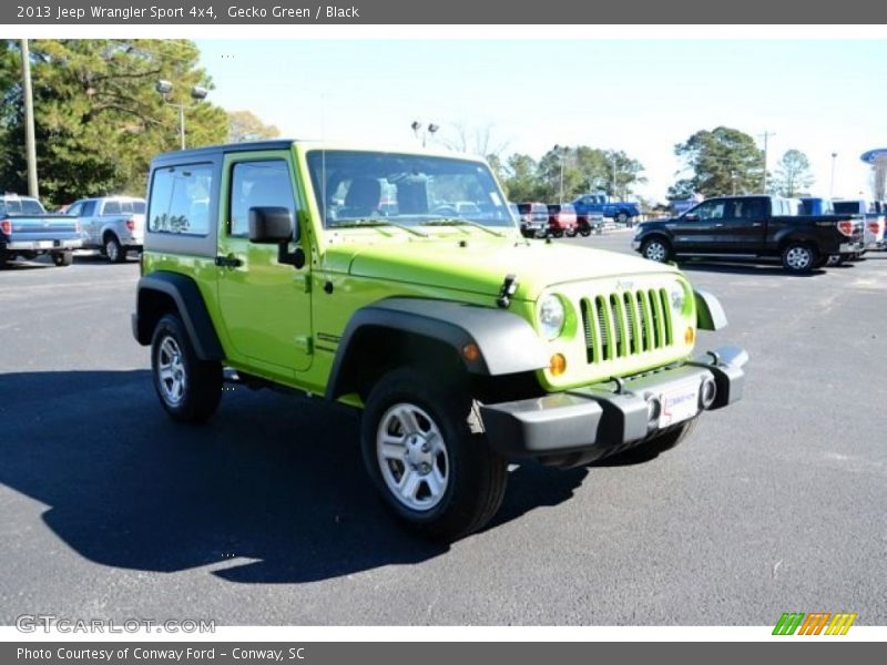 Gecko Green / Black 2013 Jeep Wrangler Sport 4x4