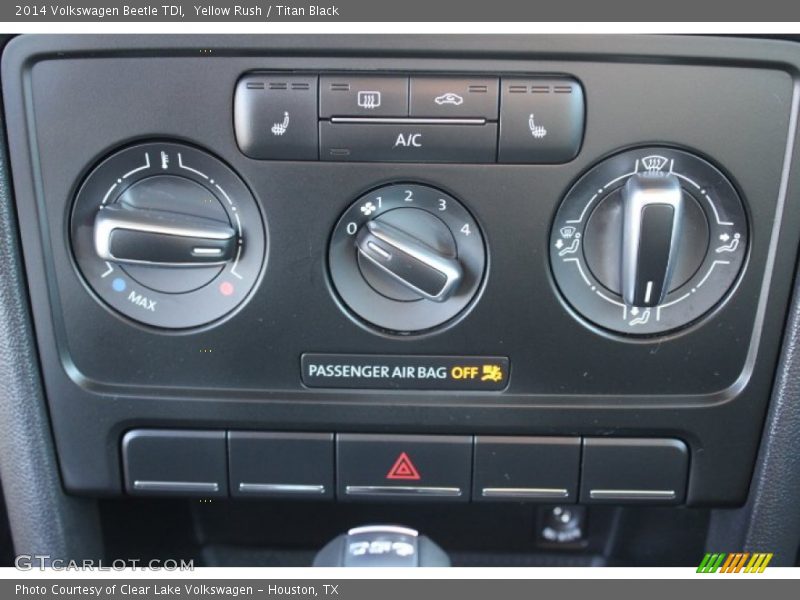 Yellow Rush / Titan Black 2014 Volkswagen Beetle TDI