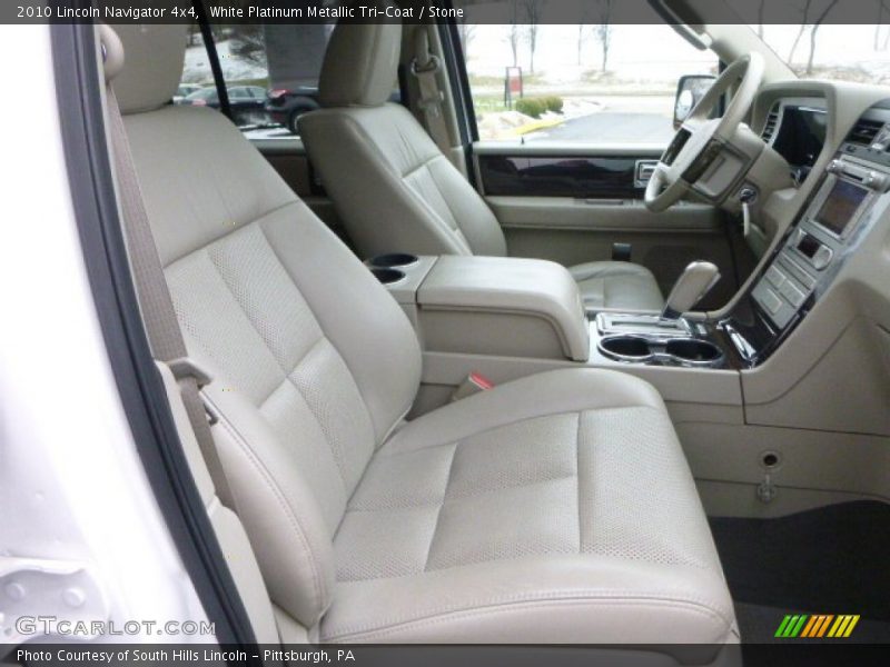 White Platinum Metallic Tri-Coat / Stone 2010 Lincoln Navigator 4x4