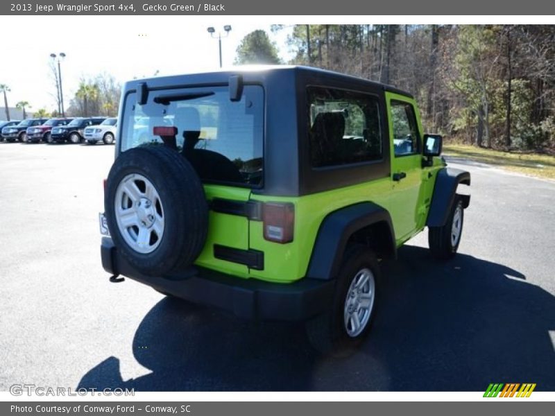 Gecko Green / Black 2013 Jeep Wrangler Sport 4x4