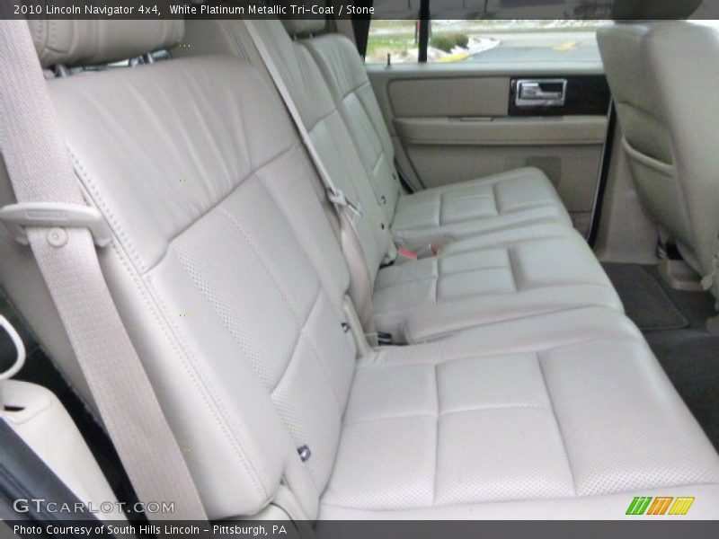 White Platinum Metallic Tri-Coat / Stone 2010 Lincoln Navigator 4x4