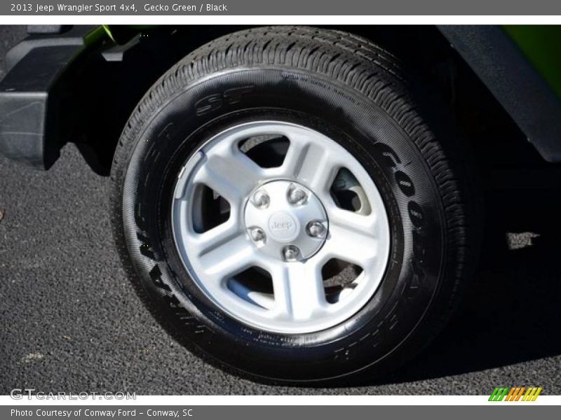 Gecko Green / Black 2013 Jeep Wrangler Sport 4x4