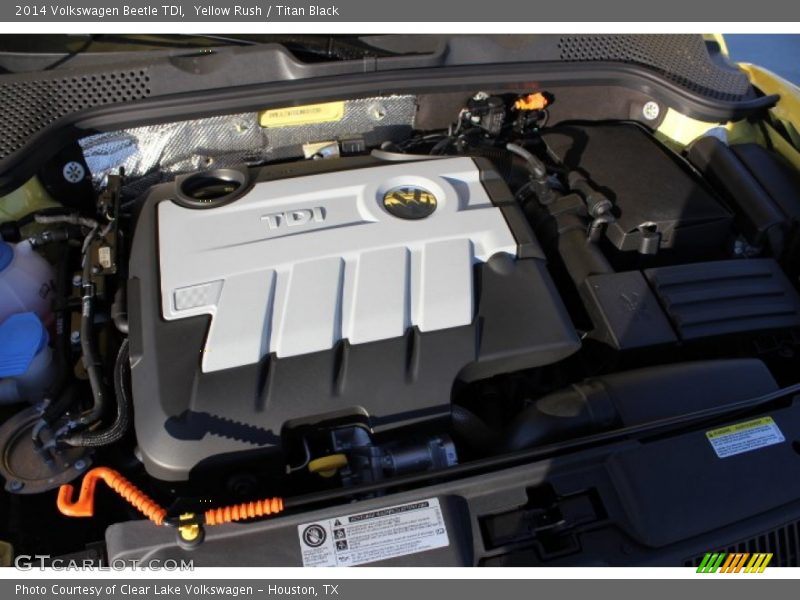 Yellow Rush / Titan Black 2014 Volkswagen Beetle TDI