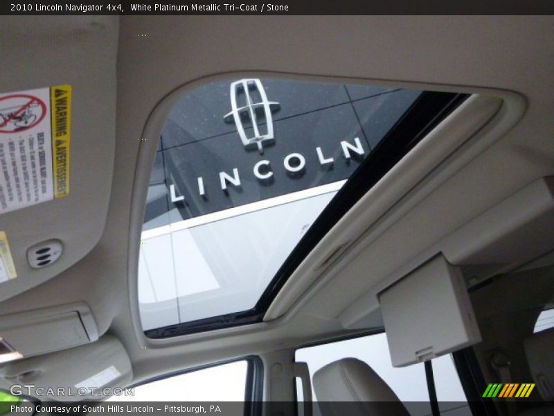 White Platinum Metallic Tri-Coat / Stone 2010 Lincoln Navigator 4x4