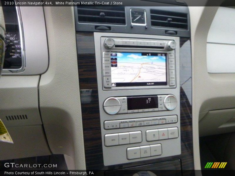 White Platinum Metallic Tri-Coat / Stone 2010 Lincoln Navigator 4x4
