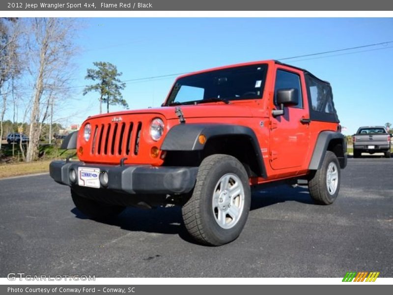 Flame Red / Black 2012 Jeep Wrangler Sport 4x4