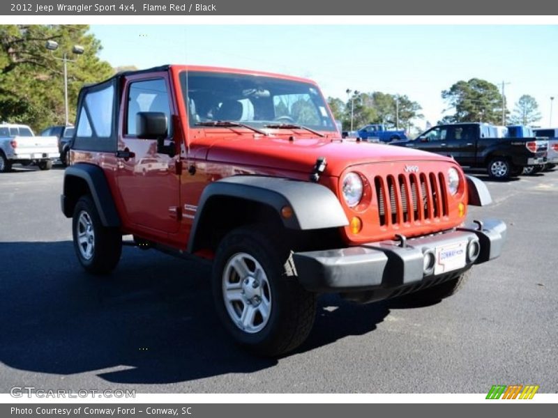 Flame Red / Black 2012 Jeep Wrangler Sport 4x4