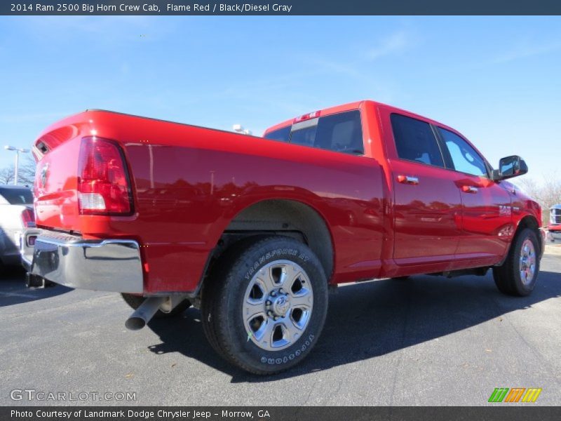 Flame Red / Black/Diesel Gray 2014 Ram 2500 Big Horn Crew Cab