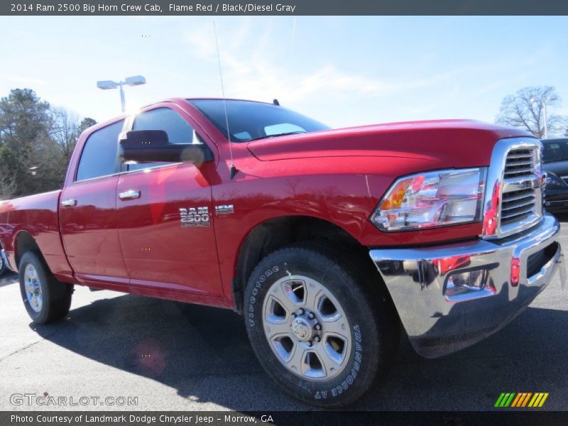 Flame Red / Black/Diesel Gray 2014 Ram 2500 Big Horn Crew Cab