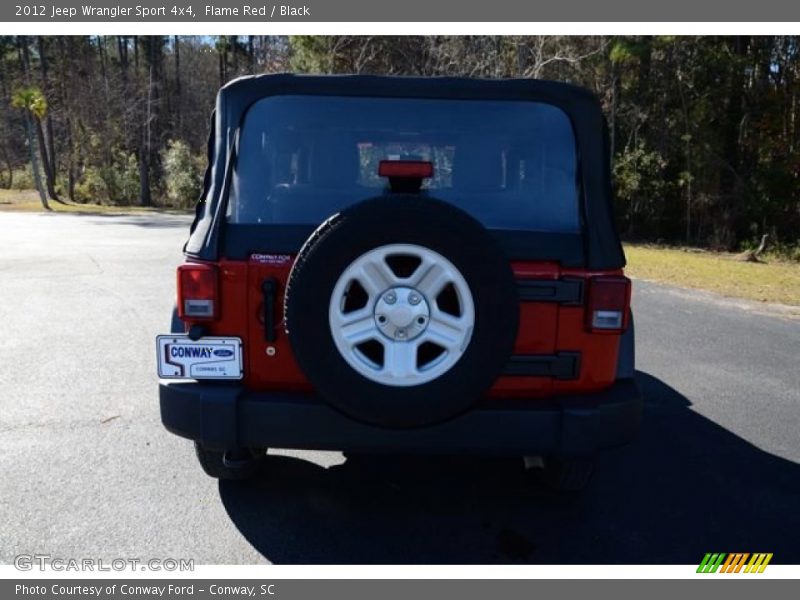Flame Red / Black 2012 Jeep Wrangler Sport 4x4