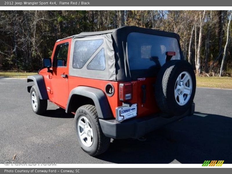 Flame Red / Black 2012 Jeep Wrangler Sport 4x4