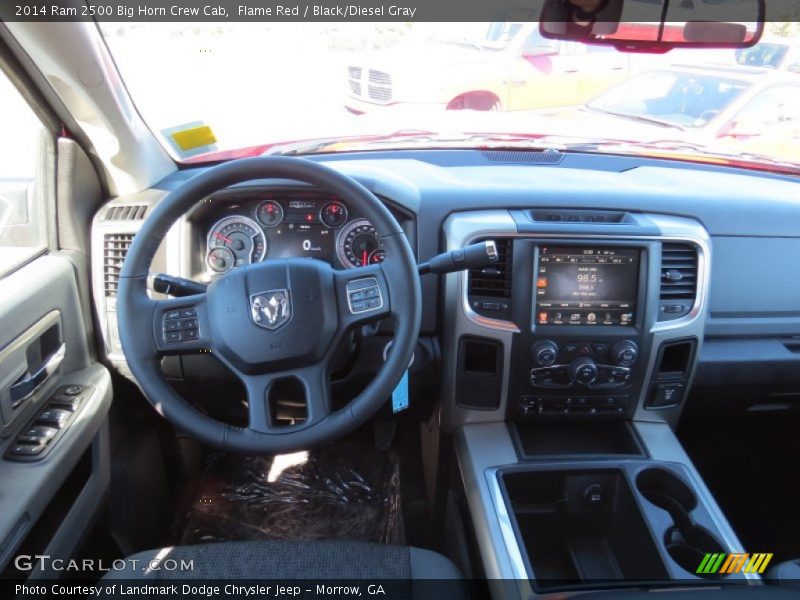 Flame Red / Black/Diesel Gray 2014 Ram 2500 Big Horn Crew Cab