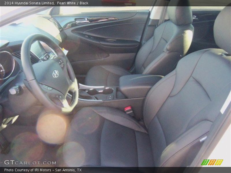 Pearl White / Black 2014 Hyundai Sonata Limited