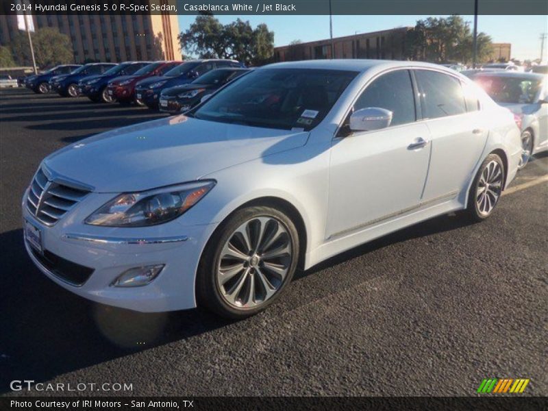 Casablanca White / Jet Black 2014 Hyundai Genesis 5.0 R-Spec Sedan