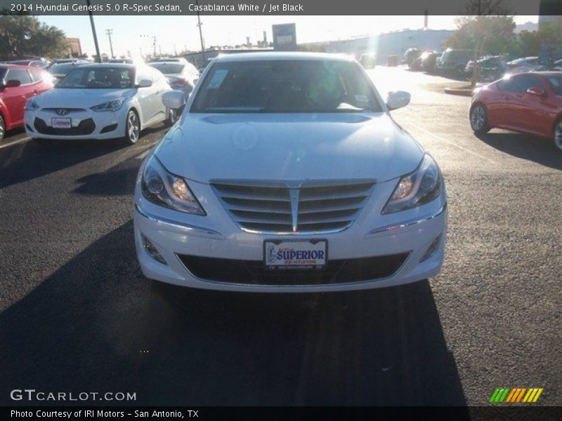 Casablanca White / Jet Black 2014 Hyundai Genesis 5.0 R-Spec Sedan