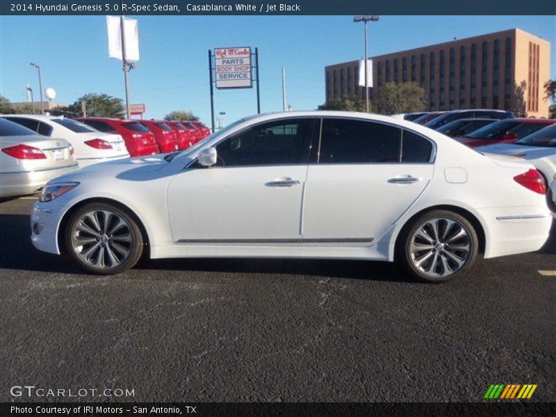 Casablanca White / Jet Black 2014 Hyundai Genesis 5.0 R-Spec Sedan