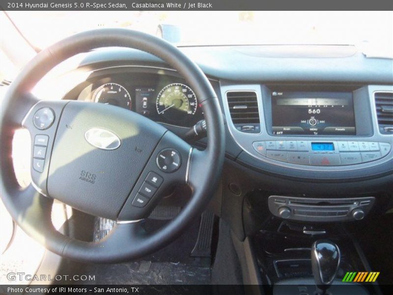 Casablanca White / Jet Black 2014 Hyundai Genesis 5.0 R-Spec Sedan