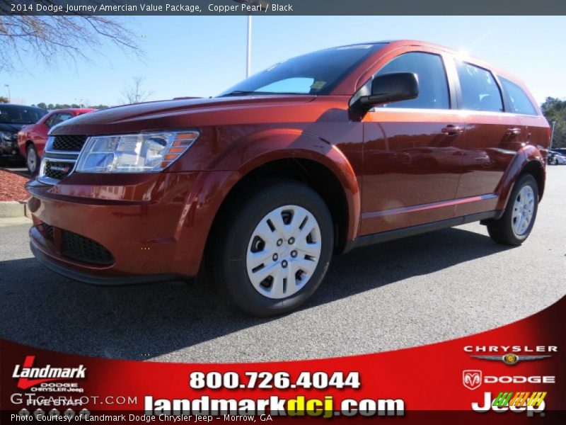 Copper Pearl / Black 2014 Dodge Journey Amercian Value Package