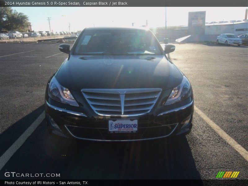 Caspian Black / Jet Black 2014 Hyundai Genesis 5.0 R-Spec Sedan