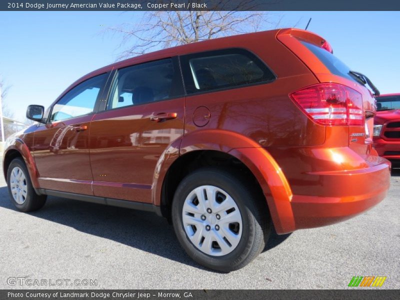 Copper Pearl / Black 2014 Dodge Journey Amercian Value Package