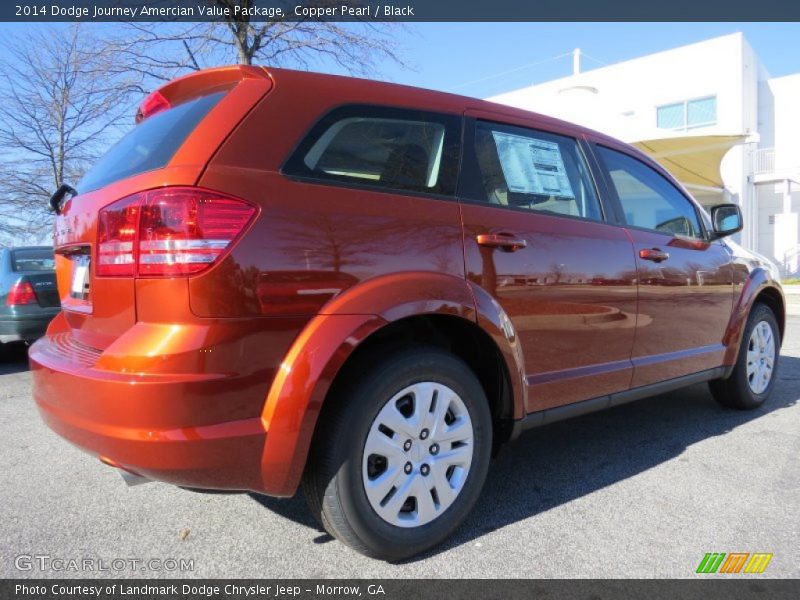 Copper Pearl / Black 2014 Dodge Journey Amercian Value Package