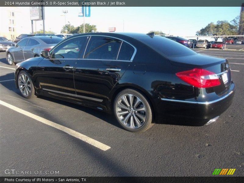 Caspian Black / Jet Black 2014 Hyundai Genesis 5.0 R-Spec Sedan