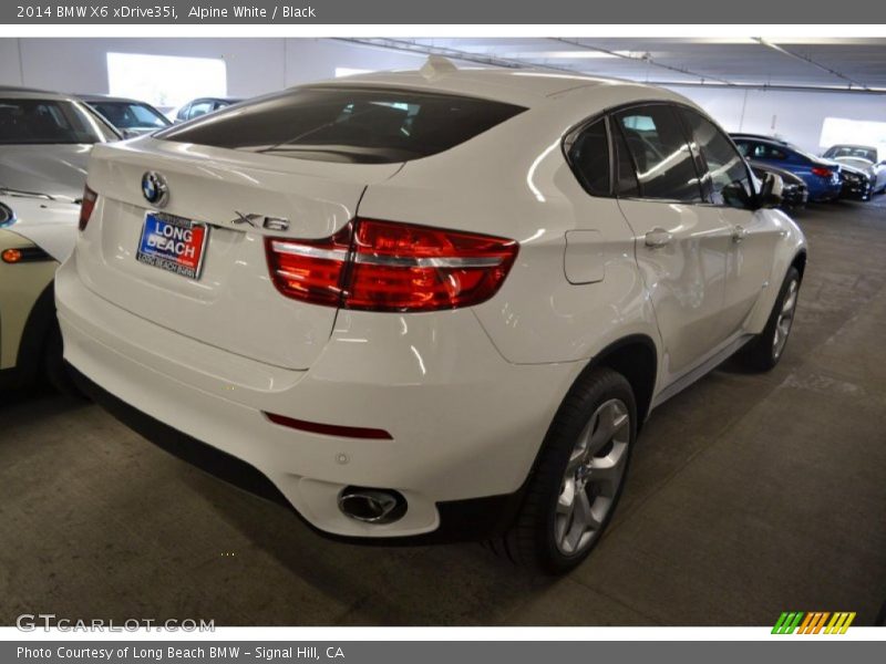 Alpine White / Black 2014 BMW X6 xDrive35i