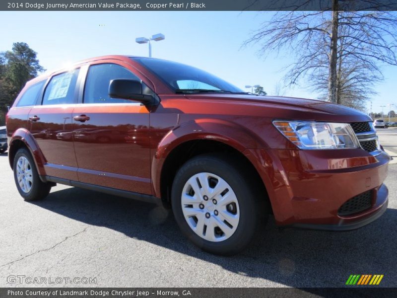Copper Pearl / Black 2014 Dodge Journey Amercian Value Package