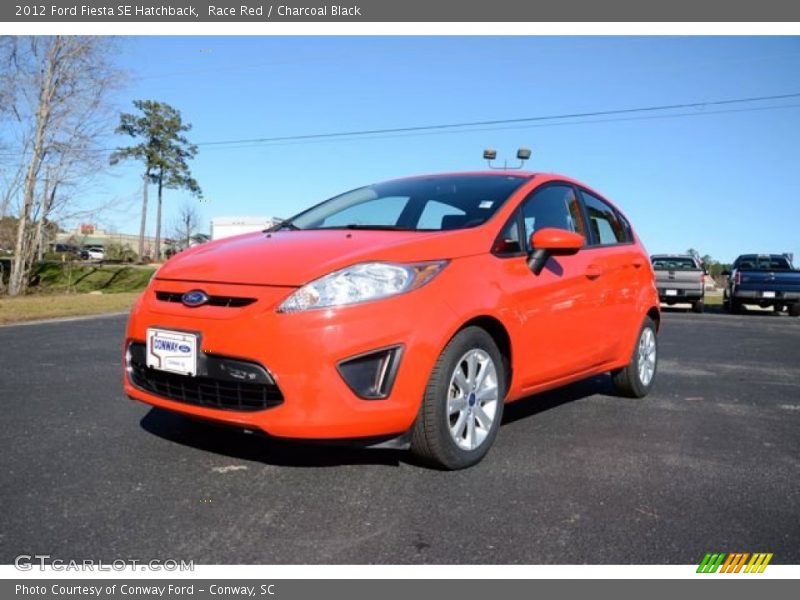 Race Red / Charcoal Black 2012 Ford Fiesta SE Hatchback