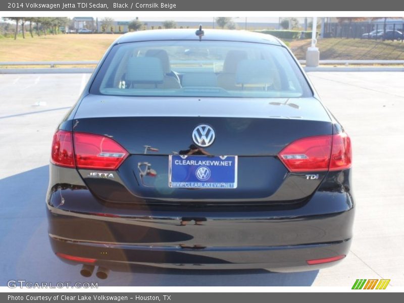 Black / Cornsilk Beige 2014 Volkswagen Jetta TDI Sedan