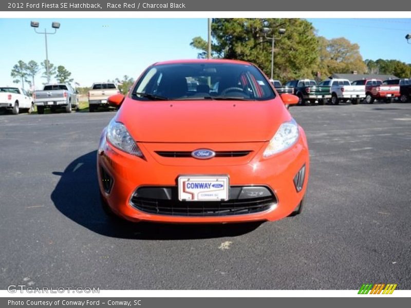 Race Red / Charcoal Black 2012 Ford Fiesta SE Hatchback