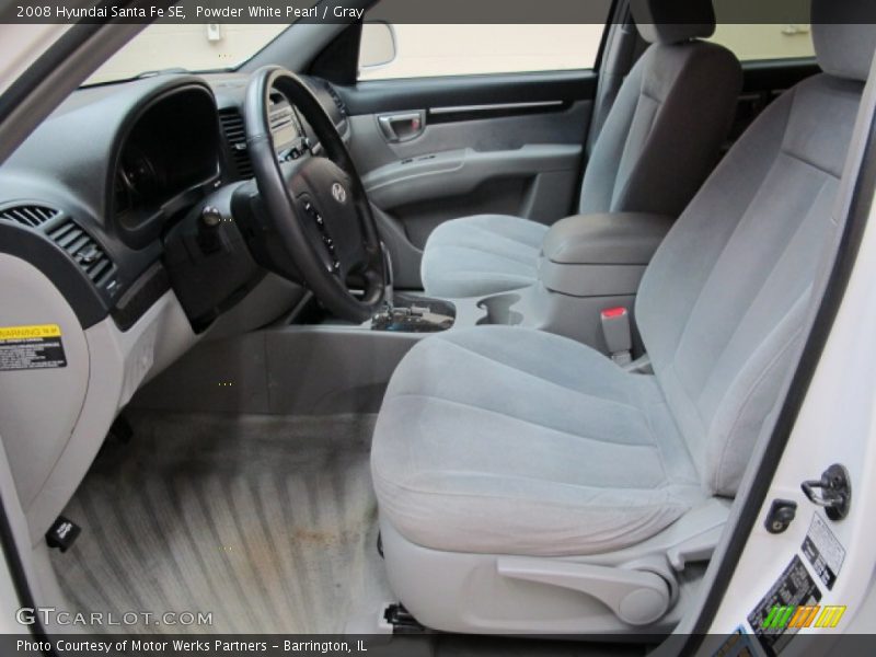 Front Seat of 2008 Santa Fe SE