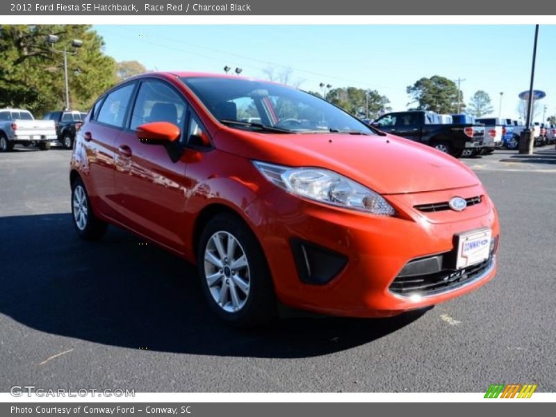 Race Red / Charcoal Black 2012 Ford Fiesta SE Hatchback