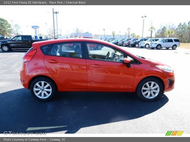Race Red / Charcoal Black 2012 Ford Fiesta SE Hatchback