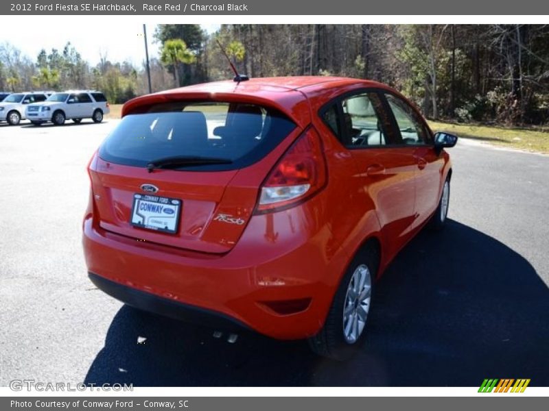 Race Red / Charcoal Black 2012 Ford Fiesta SE Hatchback