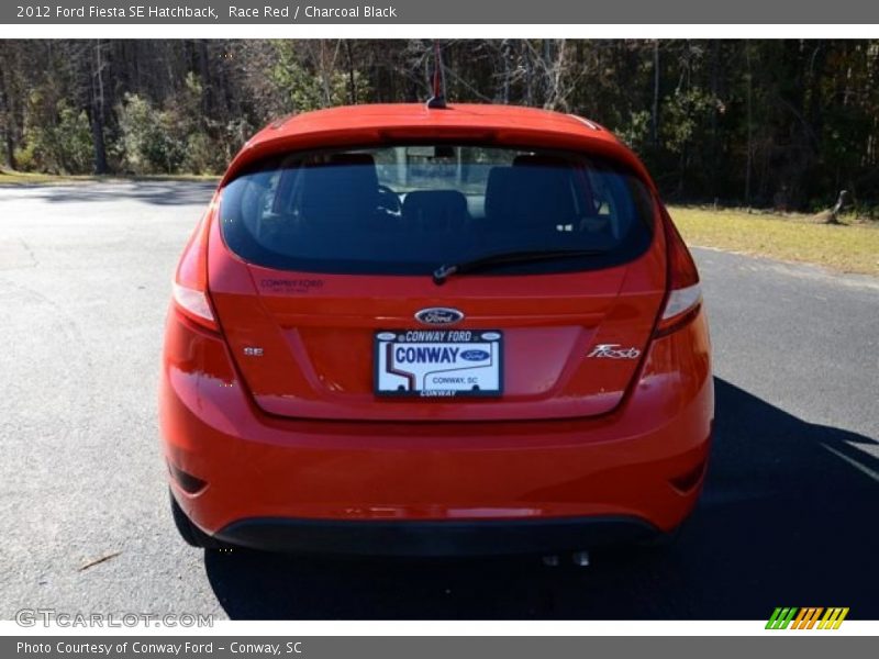 Race Red / Charcoal Black 2012 Ford Fiesta SE Hatchback