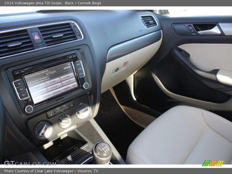 Black / Cornsilk Beige 2014 Volkswagen Jetta TDI Sedan