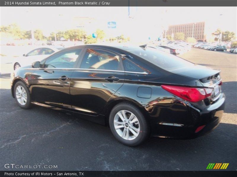 Phantom Black Metallic / Gray 2014 Hyundai Sonata Limited