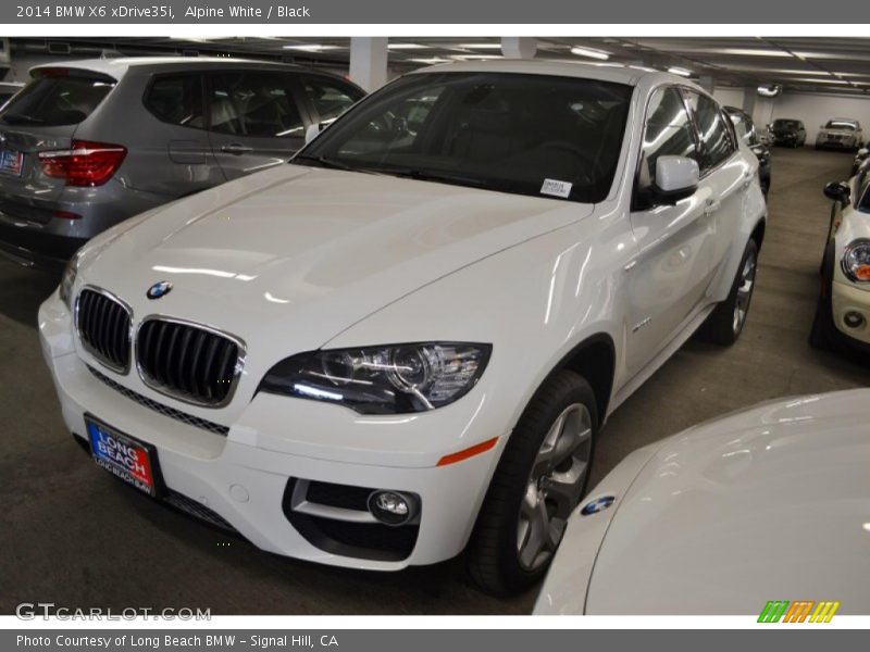 Alpine White / Black 2014 BMW X6 xDrive35i